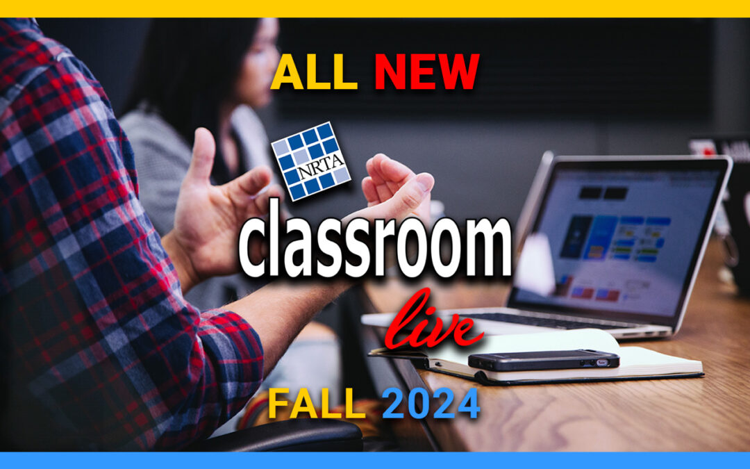 NRTA Announces ALL NEW Top 5 Classroom Live Series! October 2024